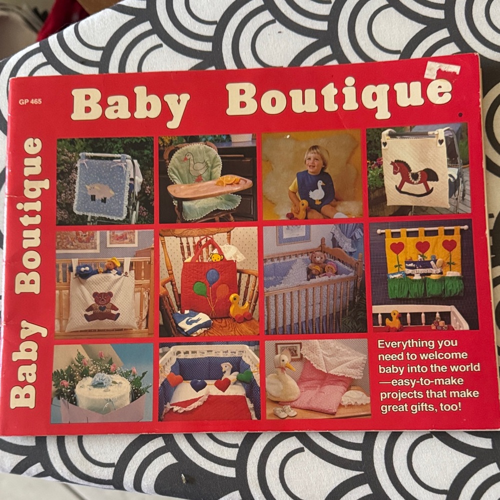 Vintage Baby Quilt Bumper Pad Appliqué Pattern Book
